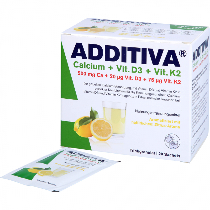 ADDITIVA Calcium+D3+K2 Granulat 20 St