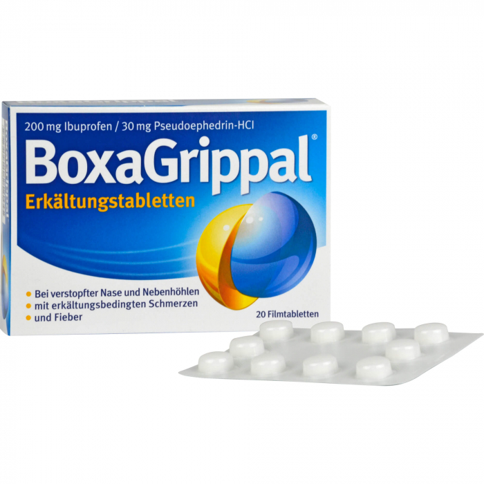 BOXAGRIPPAL Erkältungstabletten 200 mg/30 mg FTA 20 St