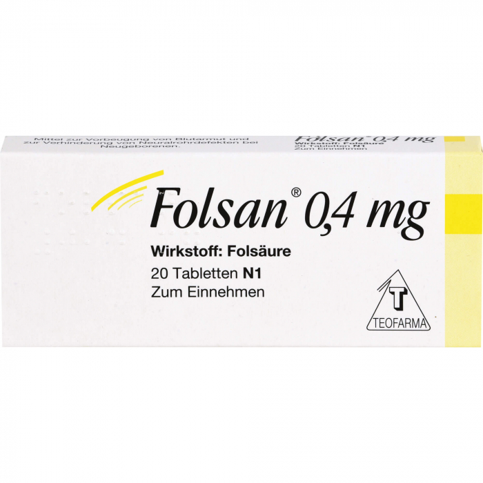 FOLSAN 0,4 mg Tabletten 20 St