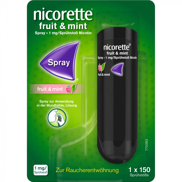 NICORETTE Fruit & Mint Spray 1 mg/Sprühstoß 150 Sp