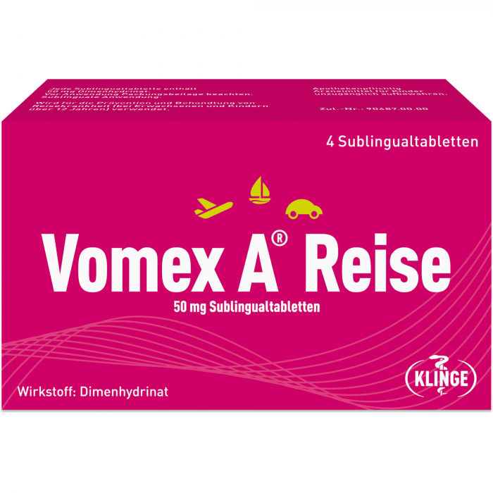VOMEX A Reise 50 mg Sublingualtabletten 4 St