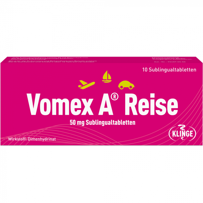 VOMEX A Reise 50 mg Sublingualtabletten 10 St