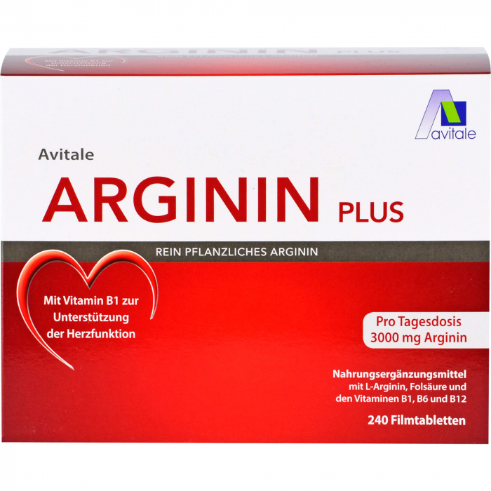 ARGININ PLUS Vitamin B1+B6+B12+Folsäure Filmtabl. 240 St