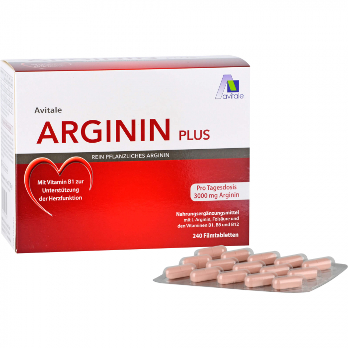 ARGININ PLUS Vitamin B1+B6+B12+Folsäure Filmtabl. 240 St