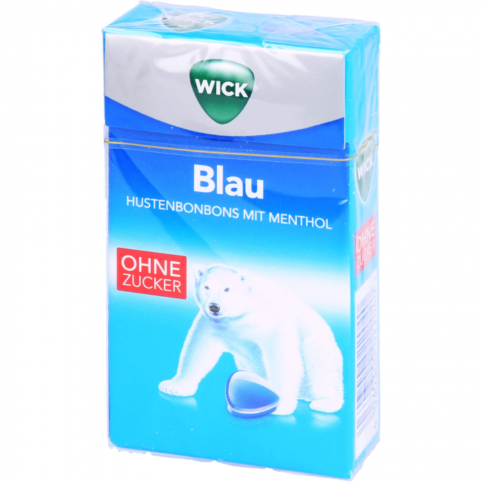 WICK BLAU Menthol Bonbons o.Zucker Clickbox 46 g