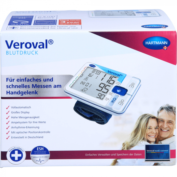 VEROVAL Handgelenk-Blutdruckmessgerät 1 St