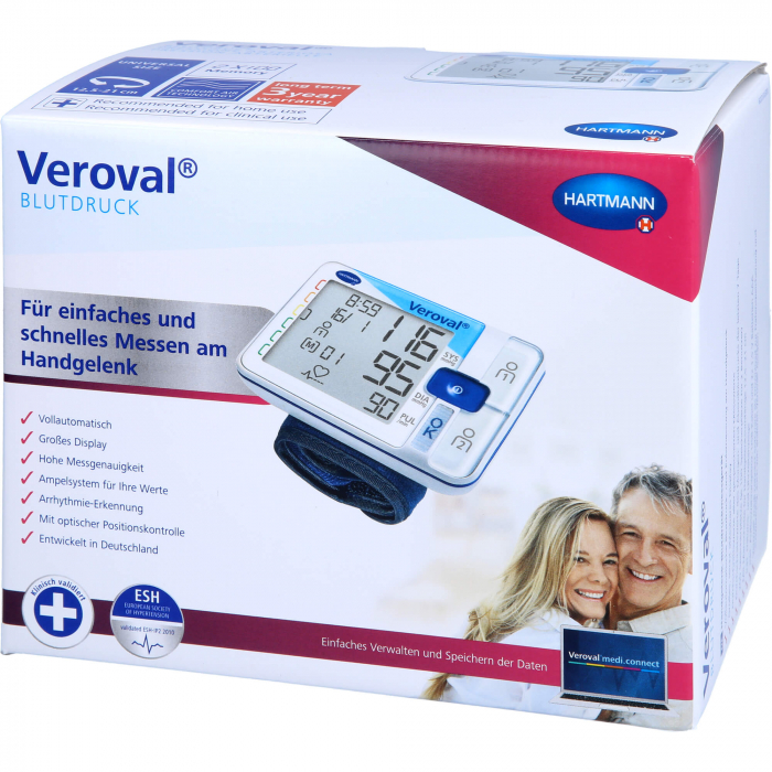 VEROVAL Handgelenk-Blutdruckmessgerät 1 St