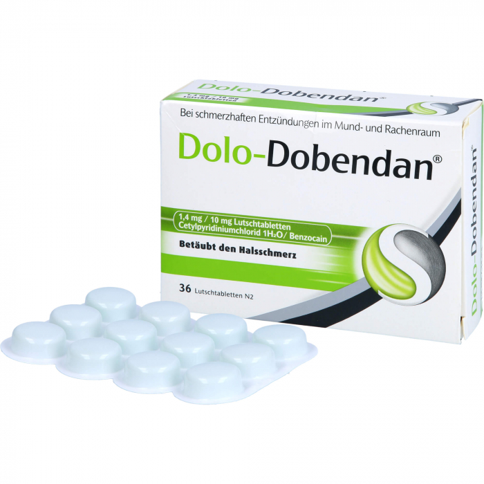 DOLO-DOBENDAN 1,4 mg/10 mg Lutschtabletten 36 St