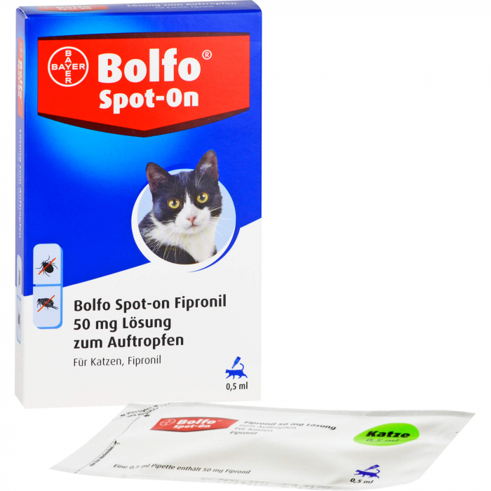 BOLFO Spot-On Fipronil 50 mg Lsg.f.Katzen 3 St