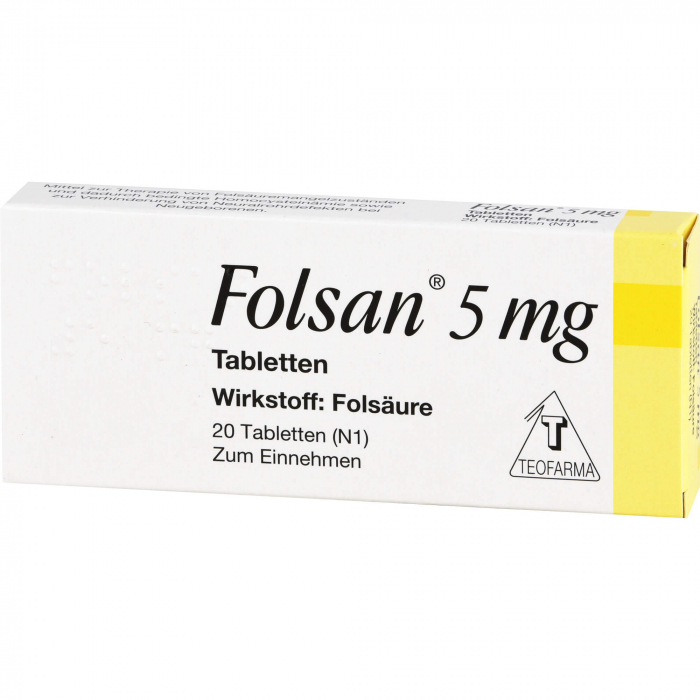 FOLSAN 5 mg Tabletten 20 St