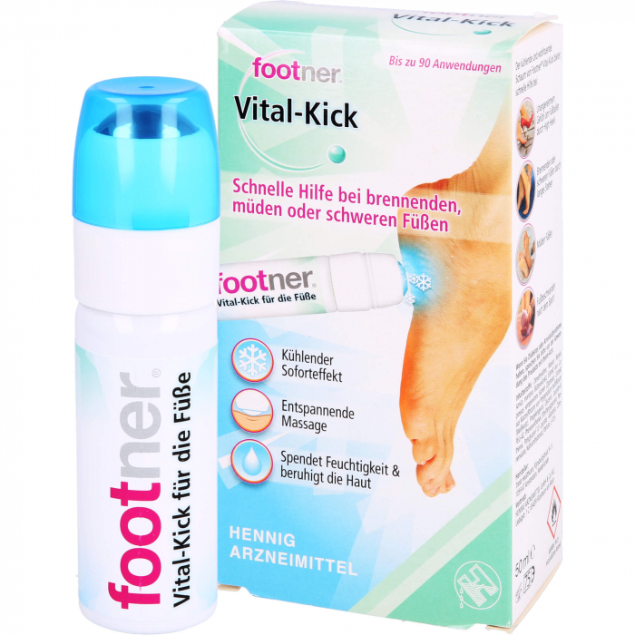 FOOTNER Vital-Kick für die Füße Dosierschaum 50 ml