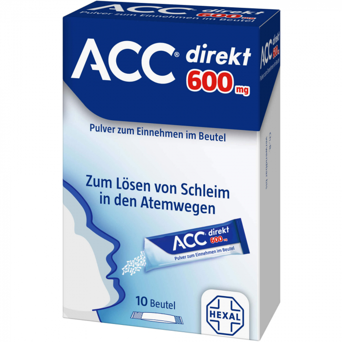 ACC direkt 600 mg Pulver zum Einnehmen im Beutel 10 St
