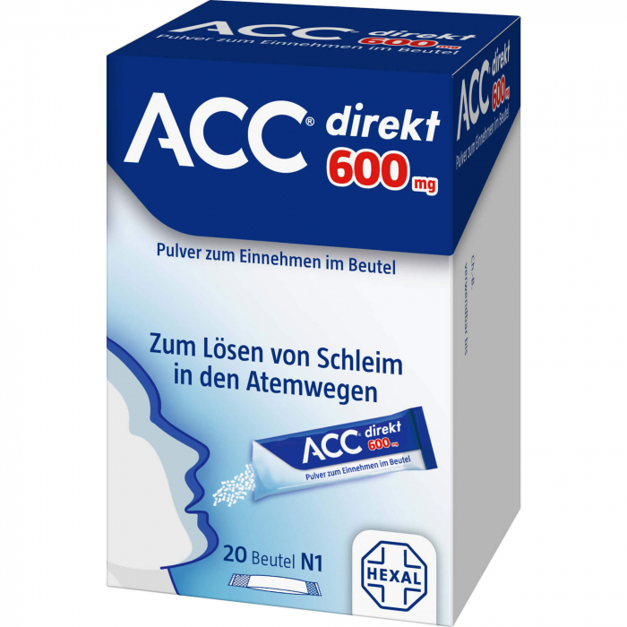 ACC direkt 600 mg Pulver zum Einnehmen im Beutel 20 St