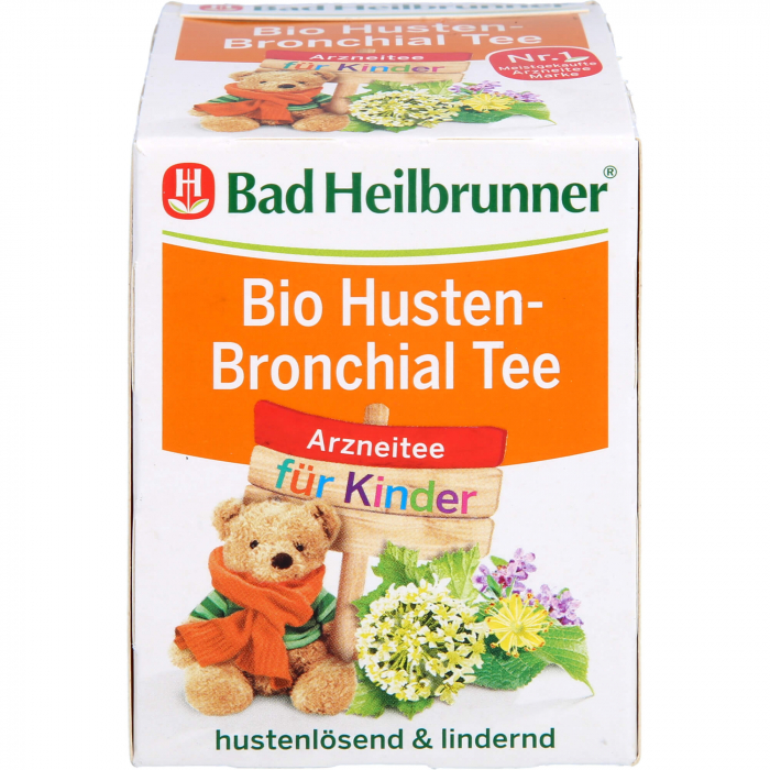BAD HEILBRUNNER Bio Husten-Bronchial Tee f.Kdr.FB 8X1.5 g