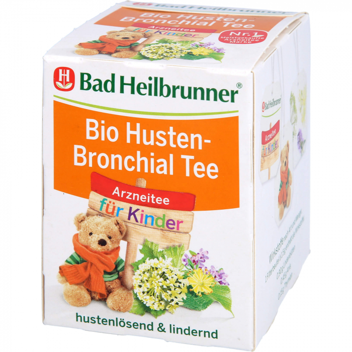 BAD HEILBRUNNER Bio Husten-Bronchial Tee f.Kdr.FB 8X1.5 g