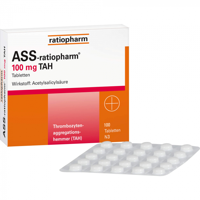 ASS-ratiopharm 100 mg TAH Tabletten 100 St