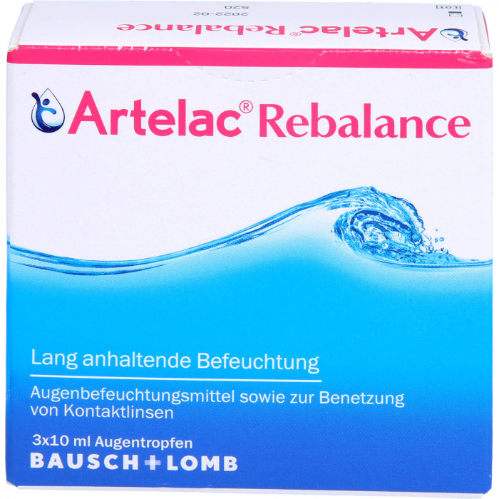 ARTELAC Rebalance Augentropfen 3X10 ml