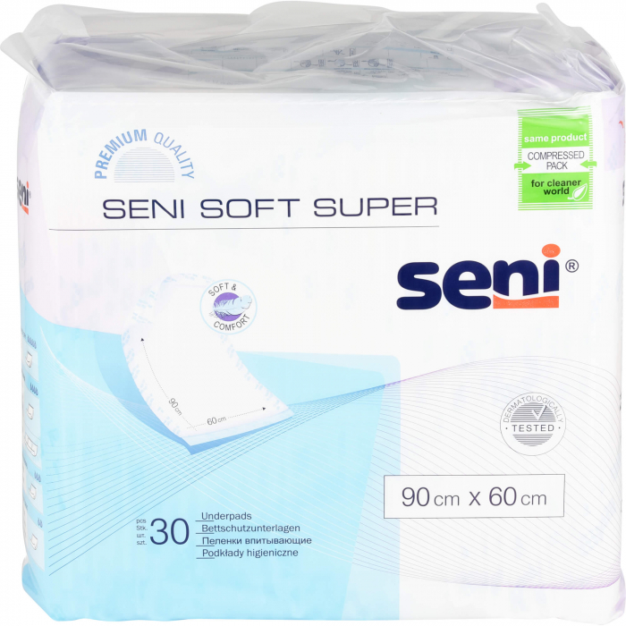 SENI Soft Super Bettschutzunterlage 90x60 cm 30 St