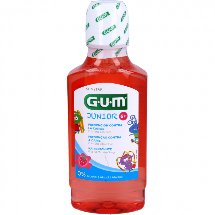 GUM Junior Mundspülung Erdbeere ab 6 Jahren 300 ml