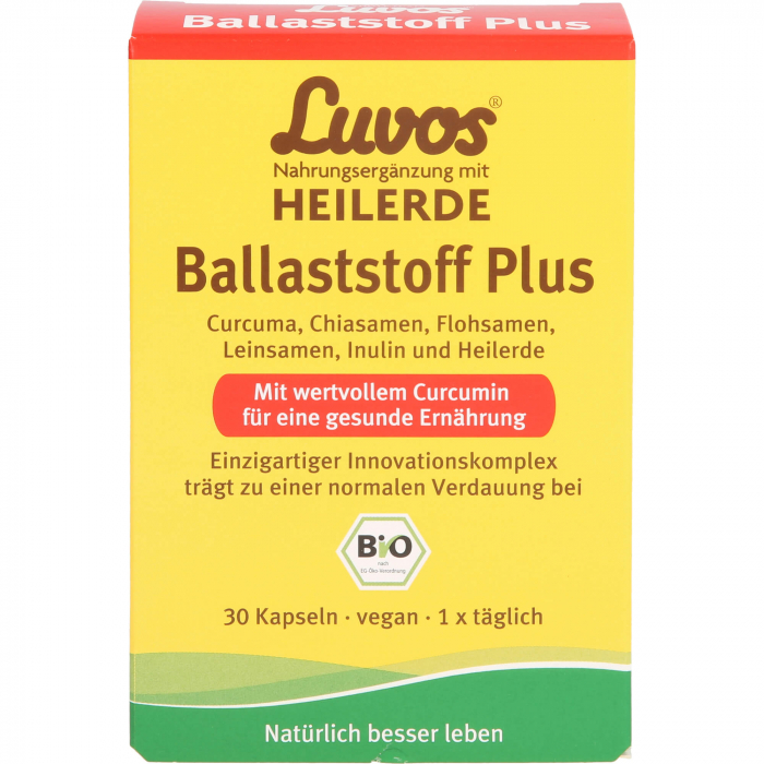 LUVOS Heilerde Bio Ballaststoff Plus Kapseln 30 St