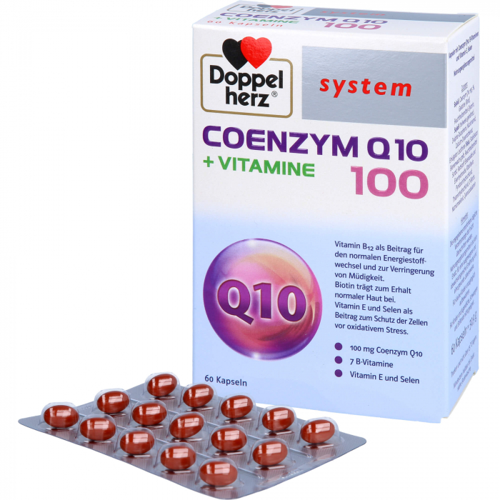 DOPPELHERZ Coenzym Q10 100+Vitamine system Kapseln 60 St