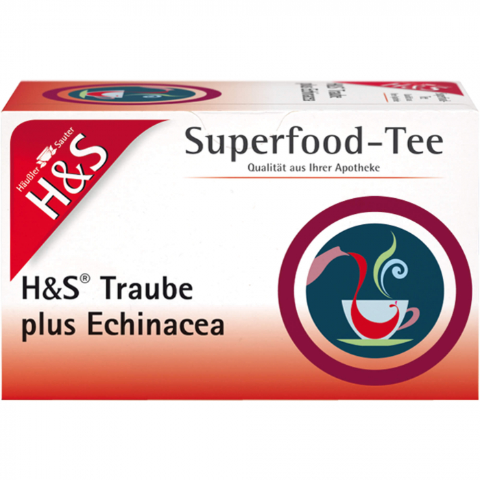 H&S Traube plus Echinacea Filterbeutel 20X2.5 g