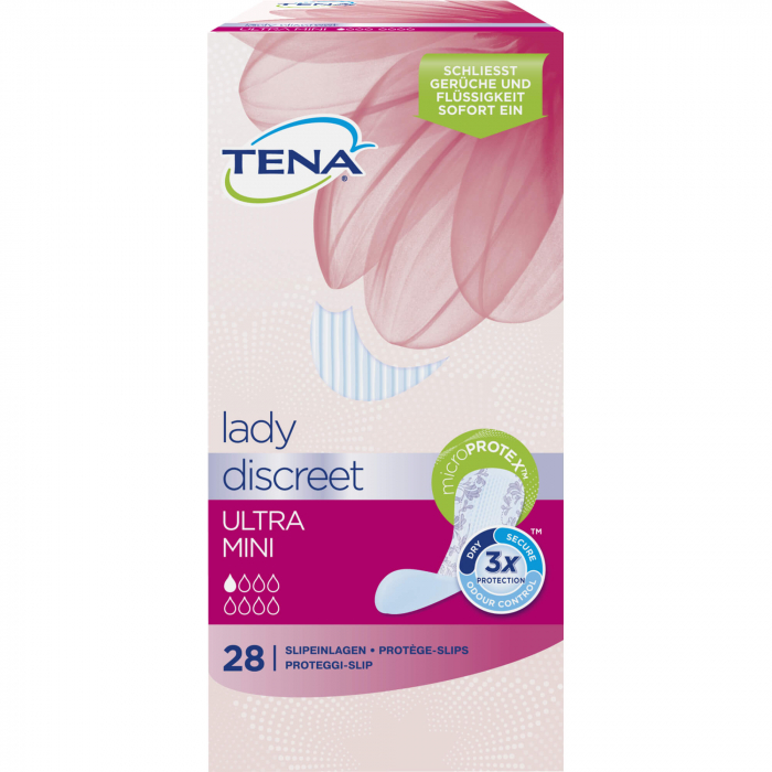 TENA LADY Discreet Inkontinenz Slipeinl.ultra mini 28 St