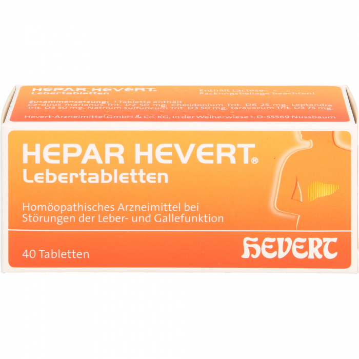 HEPAR HEVERT Lebertabletten 40 St
