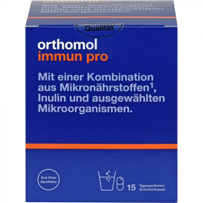 ORTHOMOL Immun pro Granulat/Kapseln Kombipack. 15 St