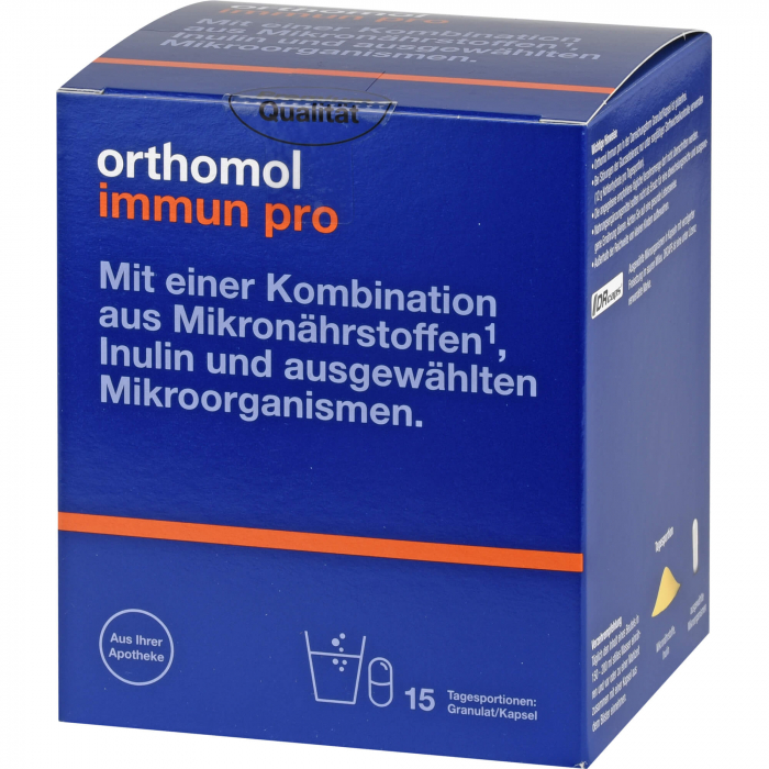 ORTHOMOL Immun pro Granulat/Kapseln Kombipack. 15 St