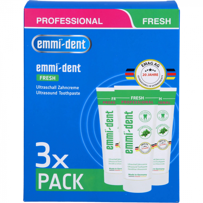 EMMI-DENT Ultraschall Zahncreme fresh Set 3 St
