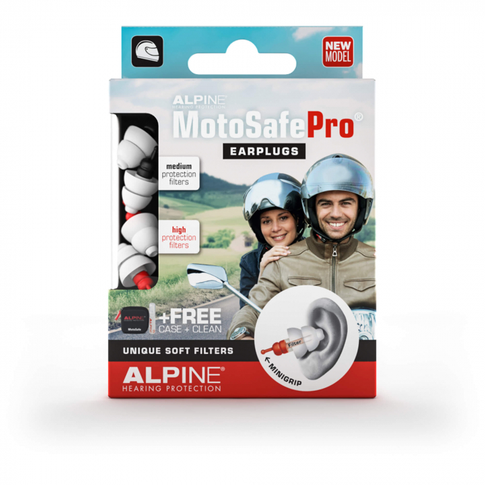 ALPINE MOTOSAFE Pro Gehörschutz f.Motorradfahrer 4 St