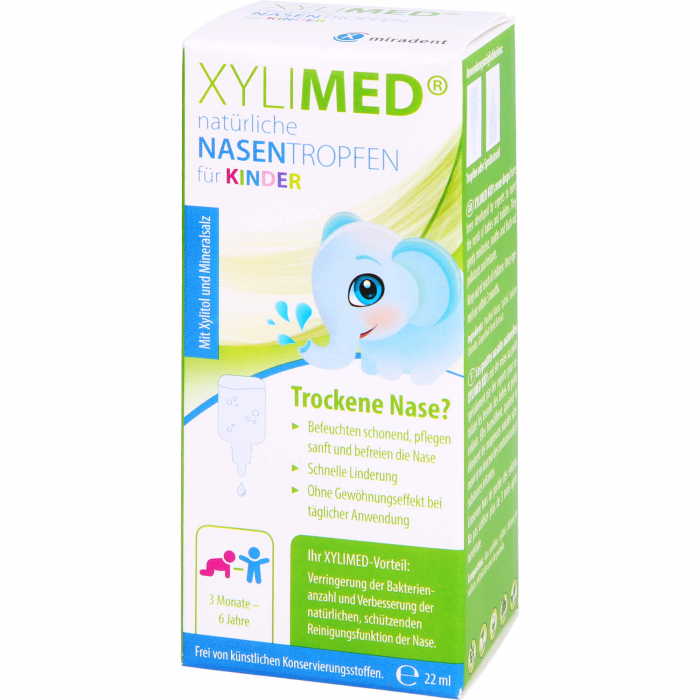 MIRADENT Xylimed Kid's natürliche Nasentropfen 22 ml