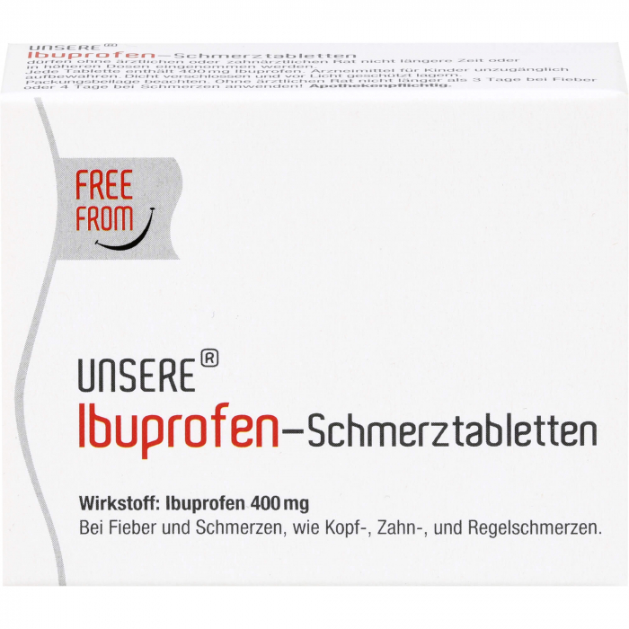 UNSERE Ibuprofen-Schmerztabletten 30 St
