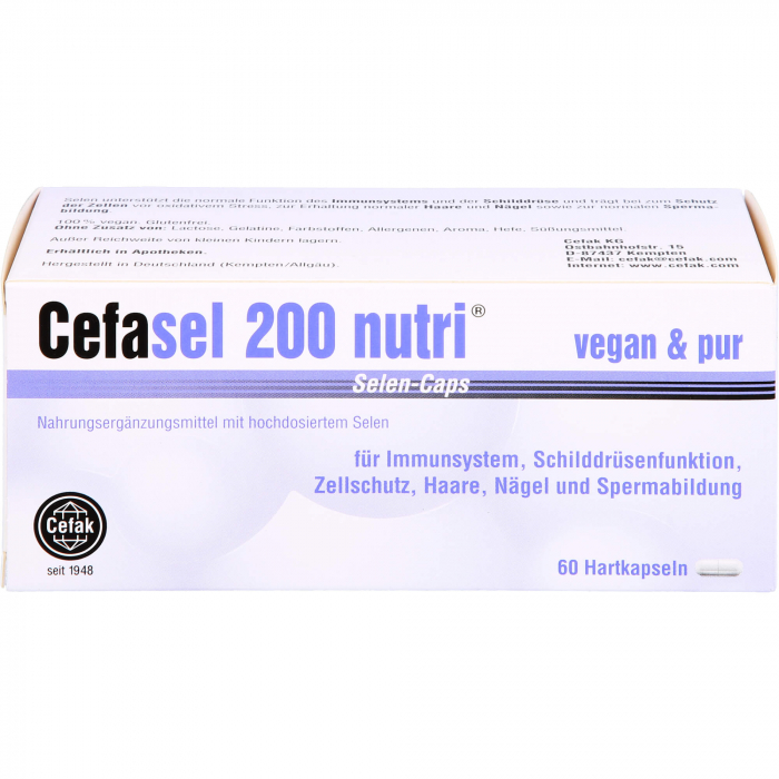 CEFASEL 200 nutri Selen-Caps 60 St