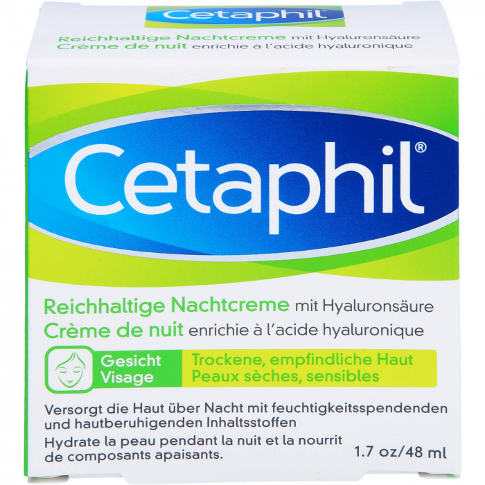CETAPHIL reichhaltige Nachtcreme mit Hyaluronsäure 48 g