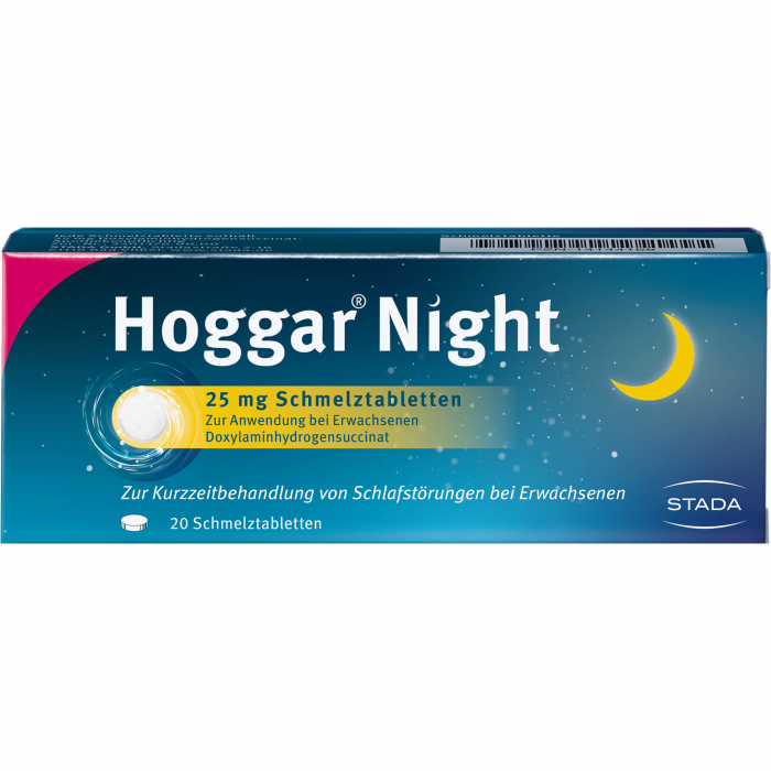 HOGGAR Night 25 mg Schmelztabletten 20 St