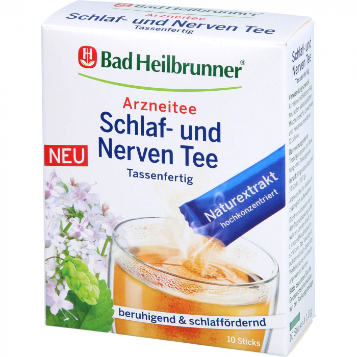 BAD HEILBRUNNER Schlaf- und Nerven tassenfertig 10X1.0 g