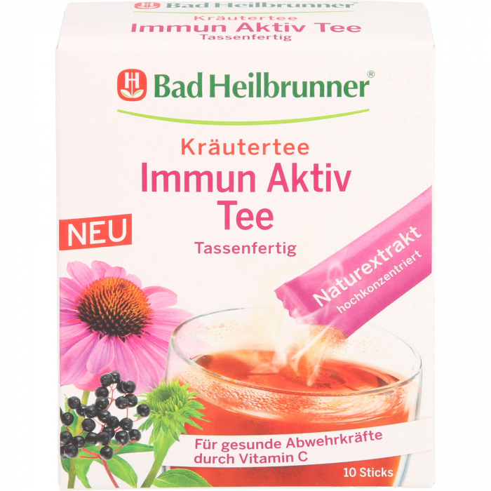 BAD HEILBRUNNER Immun Aktiv Tee tassenfertig 10X1.2 g