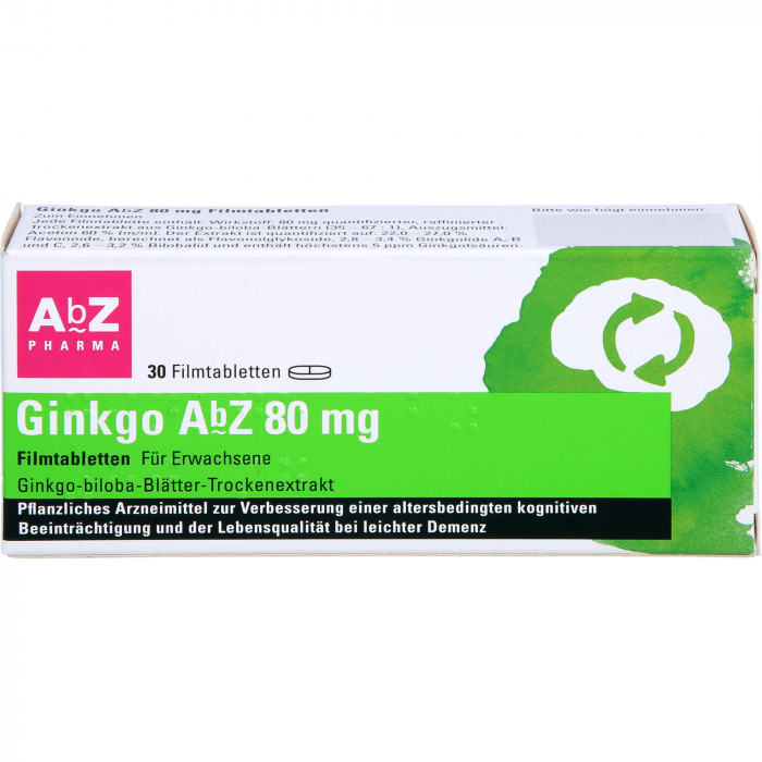 GINKGO AbZ 80 mg Filmtabletten 30 St