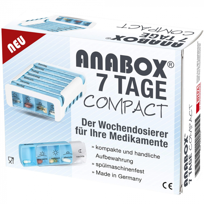 ANABOX Compact 7 Tage Wochendosierer blau/weiß 1 St