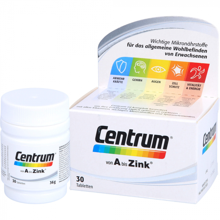 CENTRUM A-Zink Tabletten 30 St