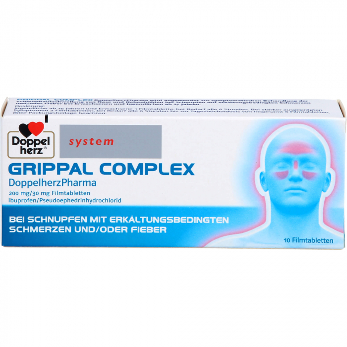 GRIPPAL COMPLEX DoppelherzPharma 200 mg/30 mg FTA 10 St