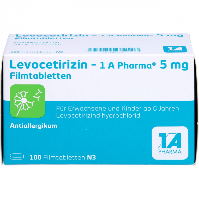 LEVOCETIRIZIN-1A Pharma 5 mg Filmtabletten 100 St