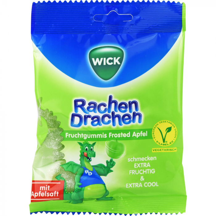 WICK RachenDrachen Halsgummis Apfel 75 g
