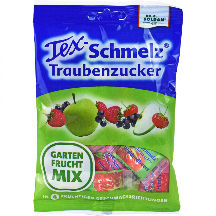 SOLDAN Tex Schmelz Gartenfrucht-Mix Kautabletten 75 g