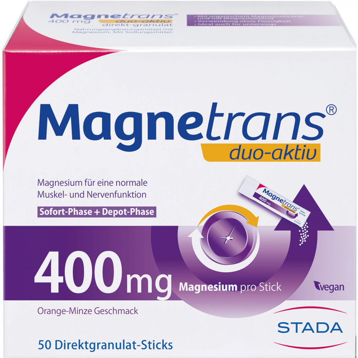 MAGNETRANS duo-aktiv 400 mg Sticks 50 St