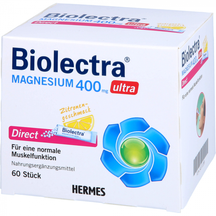 BIOLECTRA Magnesium 400 mg ultra Direct Zitrone 60 St