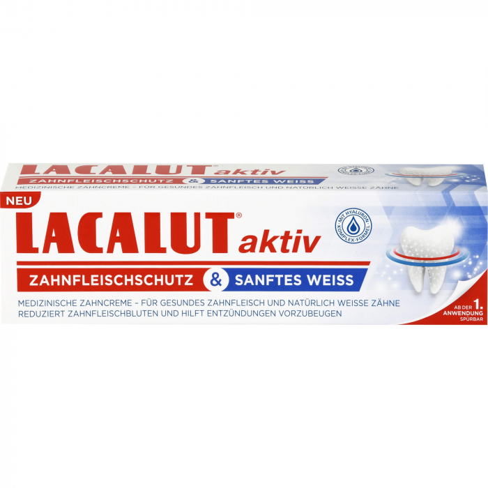 LACALUT aktiv Zahnfleischschutz & sanftes Weiß 75 ml