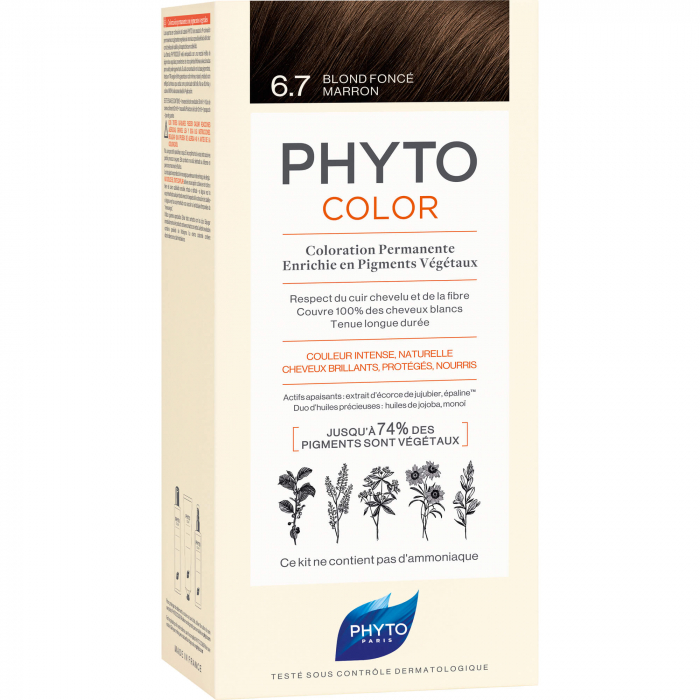 PHYTOCOLOR 6.7 dunkelblond Schokolade o.Ammoniak 1 St